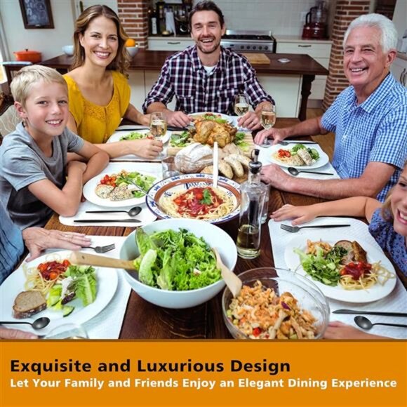 Matte Black Silverware Set, 20-Piece Stainless Steel Flatware Cutlery Set - Picture 6 of 7